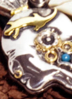 Pontiac bolo tie slide close-up