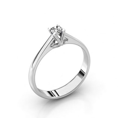 Platina solitaire ring La Modestia