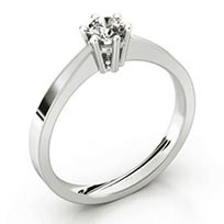 Platina solitaire ring Onestà